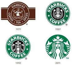 Prikaz logo redizajna Starbucks
