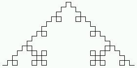 Kochov kvadrat - 3 iteracije